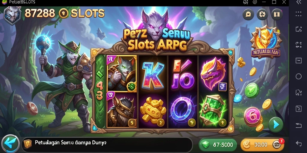 Tangkapan layar gameplay 8728SLOTS menampilkan aksi seru dan grafis yang mempesona.