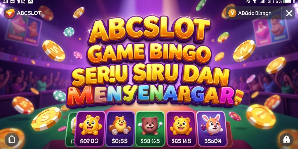 Tampilan gameplay seru dari ABCSLOT dengan suasana Bingo yang mengasyikkan.