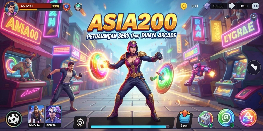 Tampilan gameplay ASIA200 yang penuh aksi dan petualangan.