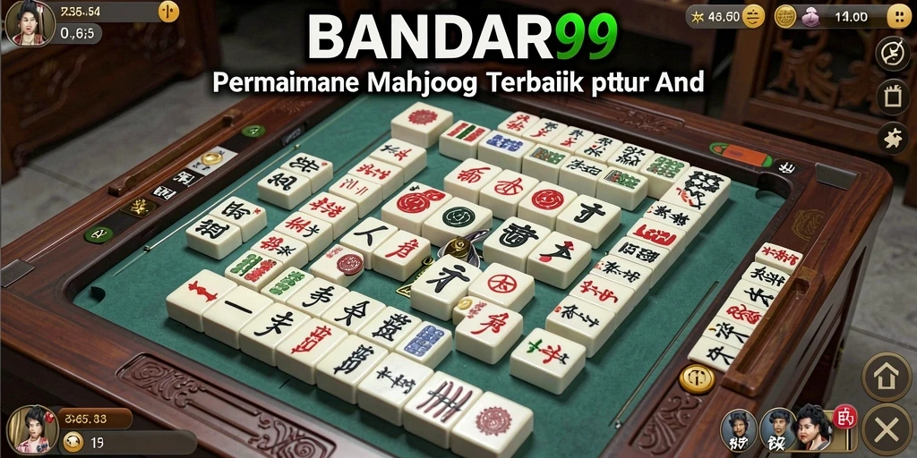 Tampilan gameplay BANDAR99 dengan grafis Mahjong yang menawan.