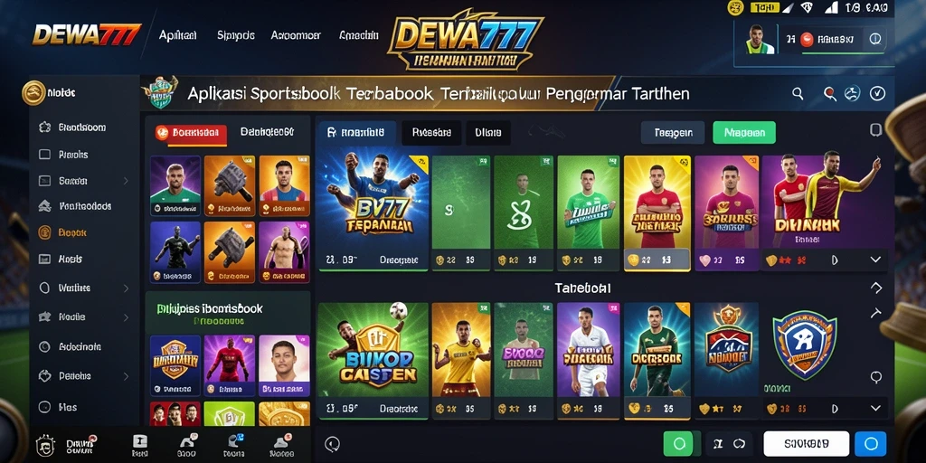 Tampilan screenshot DEWA777 dengan berbagai pilihan taruhan olahraga.