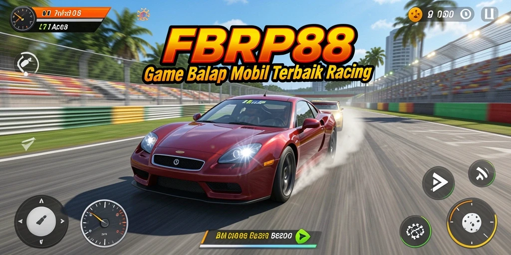 Tampilan gameplay FBRP88 yang memukau saat balapan.