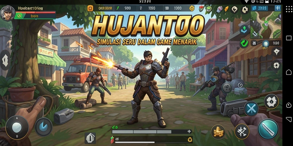 Screenshot menampilkan gameplay HUJANTOTO yang seru dan interaktif.