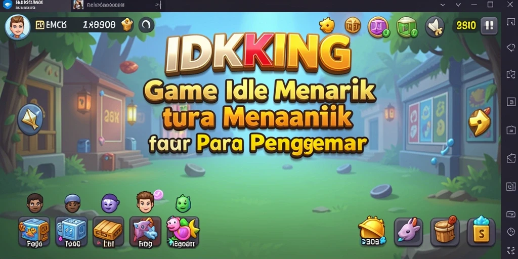Tampilan utama gameplay IDRKING yang menggugah selera.
