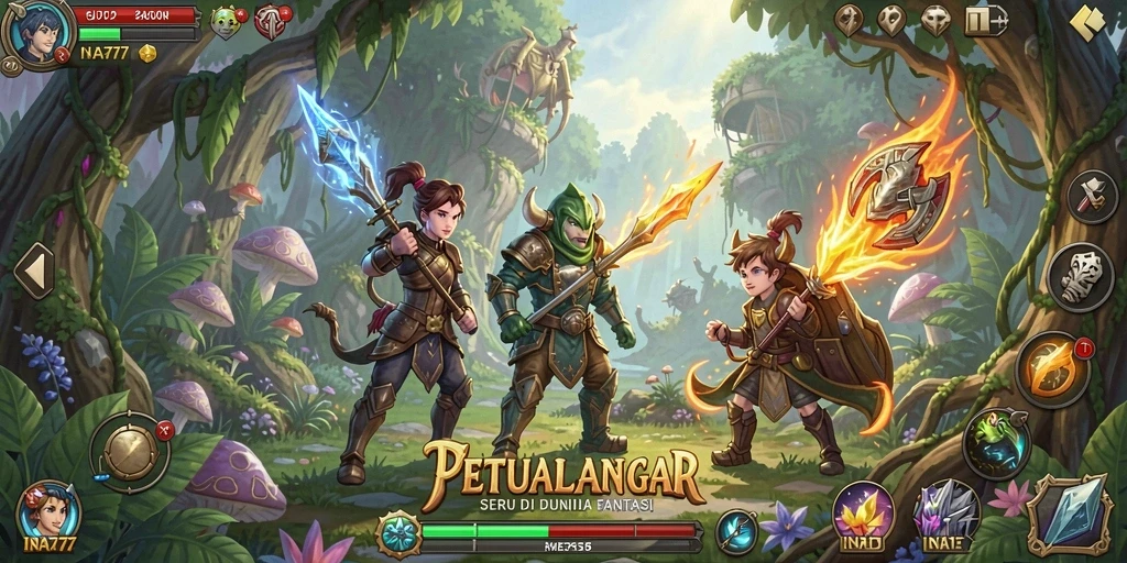 Gameplay penuh petualangan di dunia magis INA777.