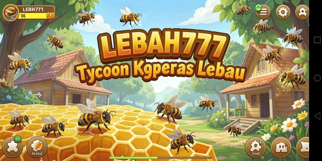 Tampilan gameplay menarik dalam LEBAH777 dengan elemen Tycoon yang unik.