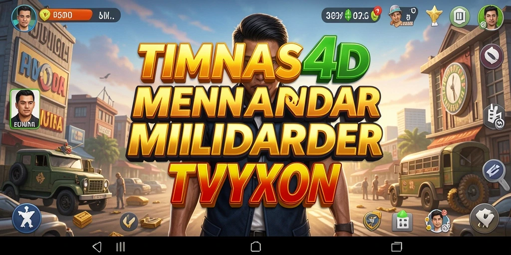 Tampilan gameplay menarik dari TIMNAS4D yang melibatkan pengelolaan bisnis.